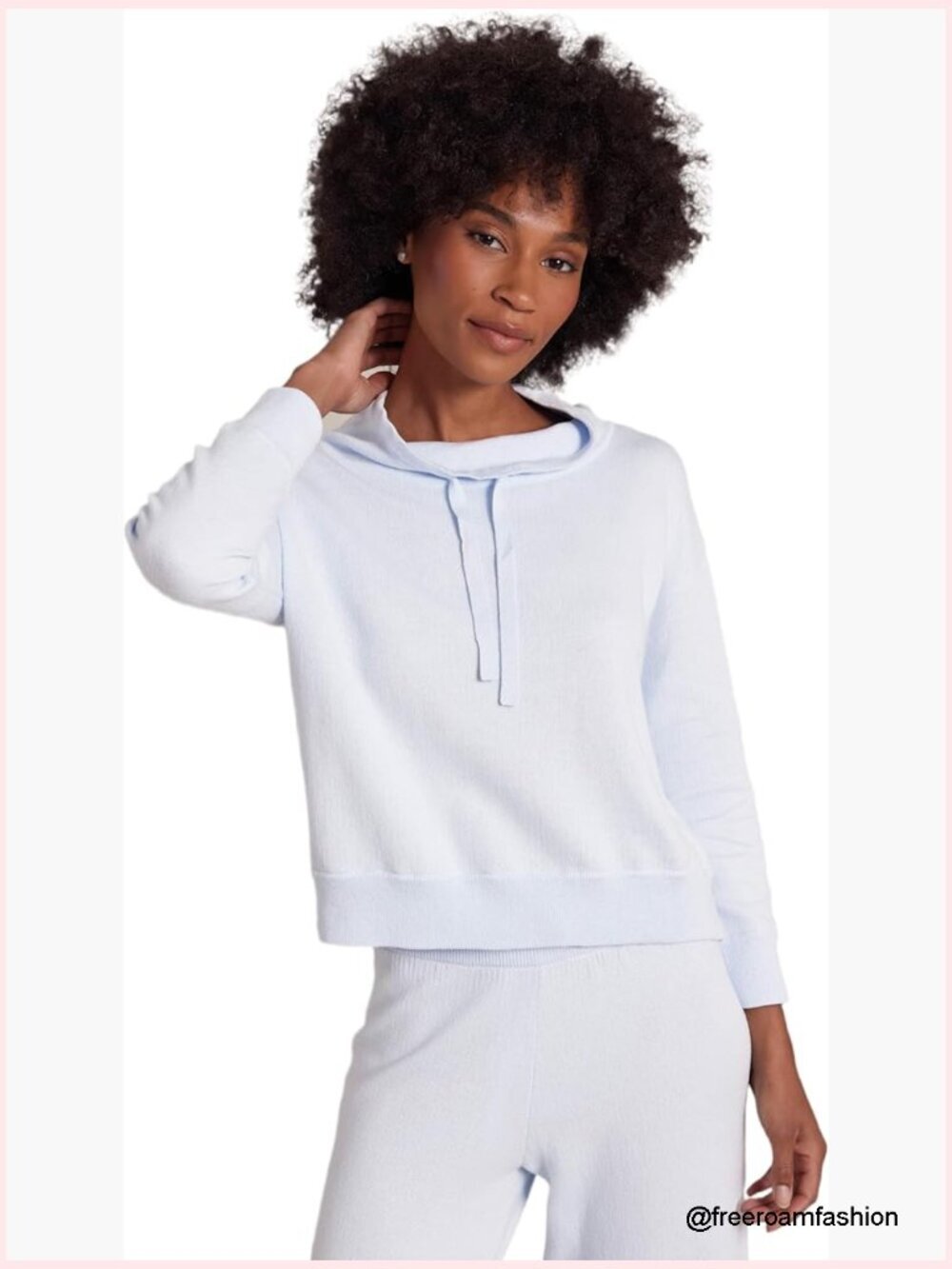 Luxurious Cashmere Blend Cowl Neck Pullover Sweater